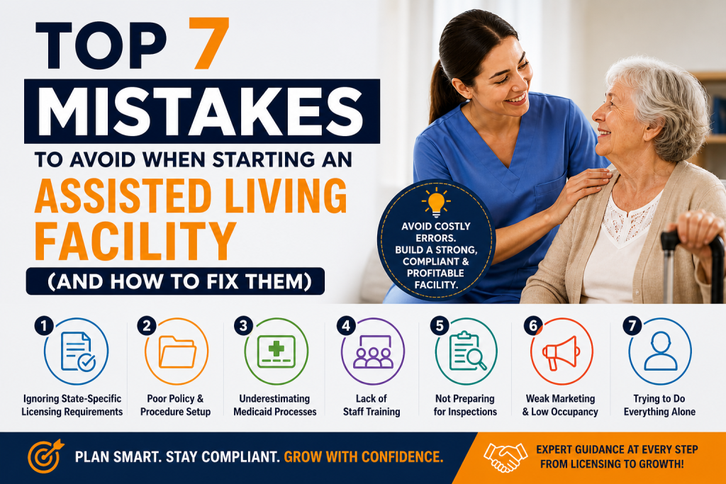 Top 7 Mistakes to Avoid When Starting an Assisted Living Facility (And How to Fix Them)